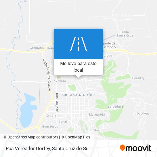 Rua Vereador Dorfey mapa