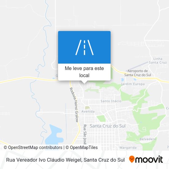 Rua Vereador Ivo Cláudio Weigel mapa