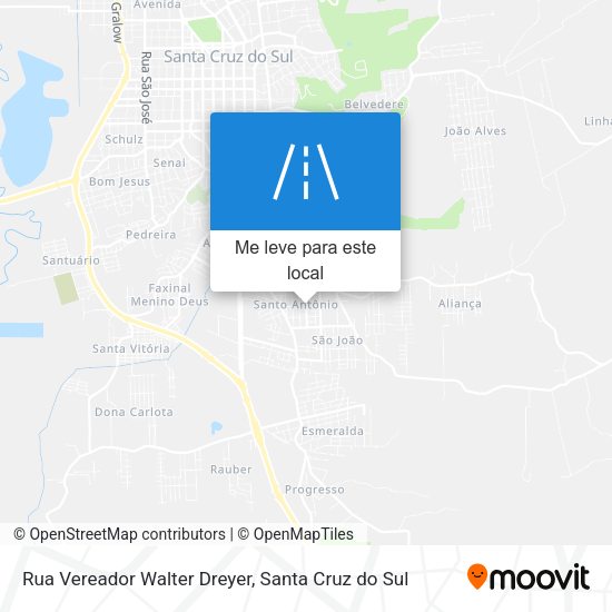 Rua Vereador Walter Dreyer mapa