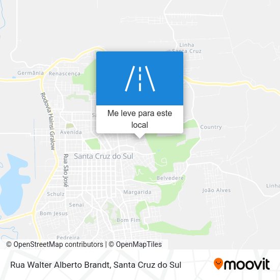 Rua Walter Alberto Brandt mapa