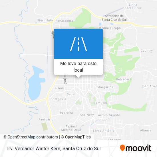 Trv. Vereador Walter Kern mapa