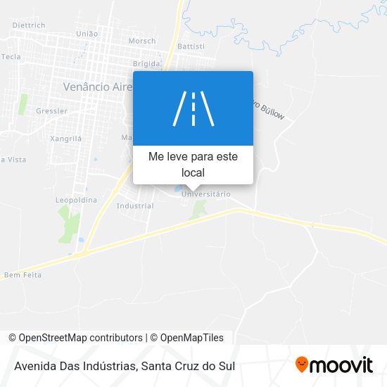 Avenida Das Indústrias mapa