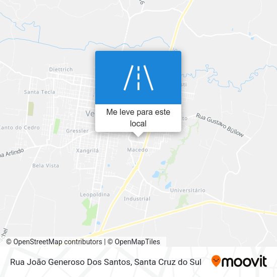 Rua João Generoso Dos Santos mapa