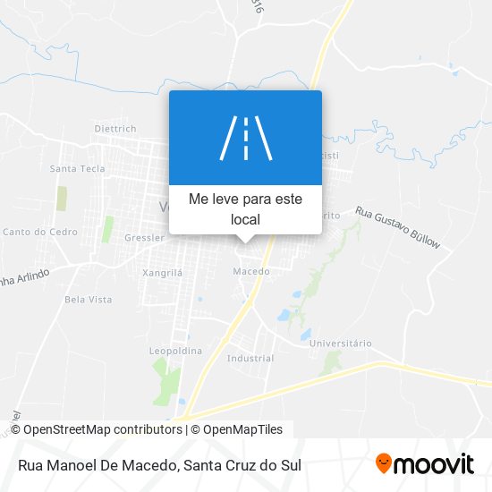 Rua Manoel De Macedo mapa