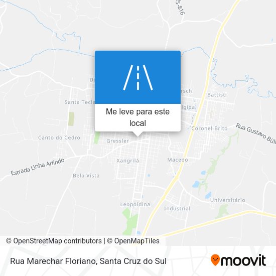 Rua Marechar Floriano mapa