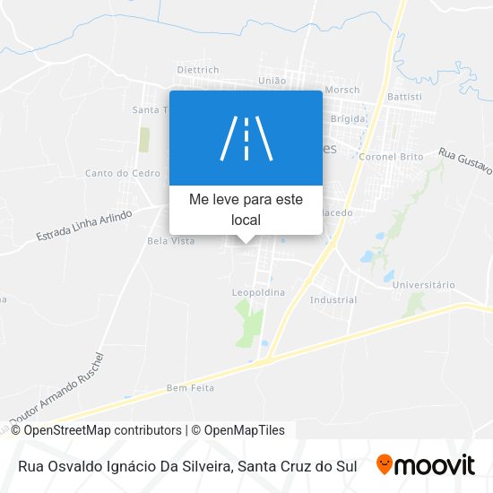 Rua Osvaldo Ignácio Da Silveira mapa