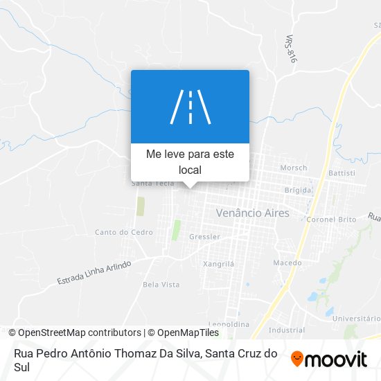 Rua Pedro Antônio Thomaz Da Silva mapa
