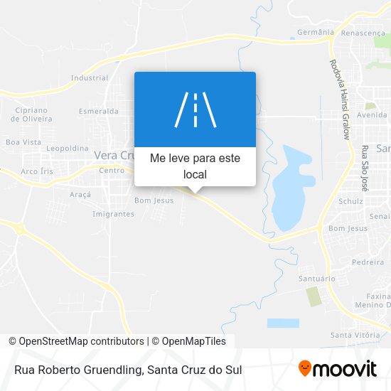 Rua Roberto Gruendling mapa