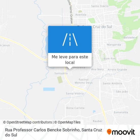 Rua Professor Carlos Bencke Sobrinho mapa