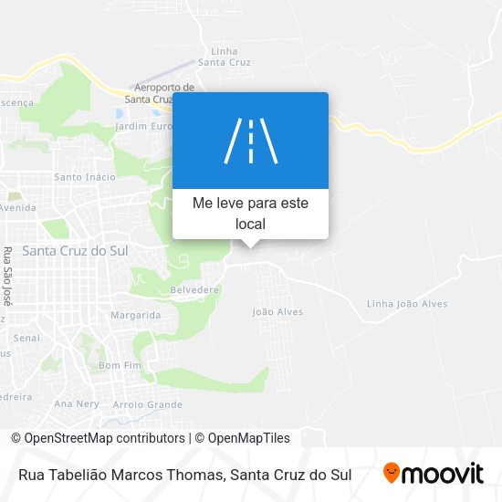 Rua Tabelião Marcos Thomas mapa