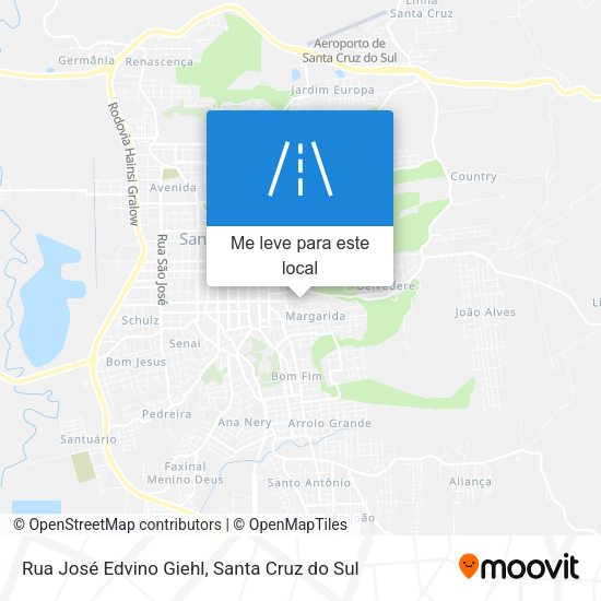 Rua José Edvino Giehl mapa