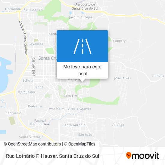 Rua Lothário F. Heuser mapa