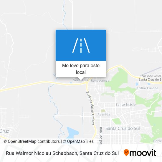Rua Walmor Nicolau Schabbach mapa