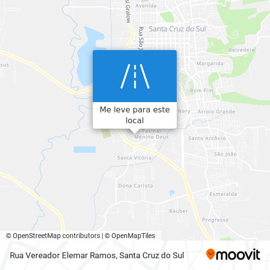 Rua Vereador Elemar Ramos mapa