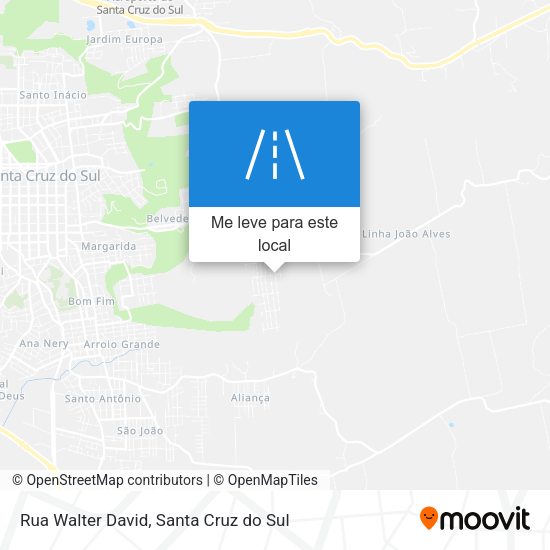 Rua Walter David mapa
