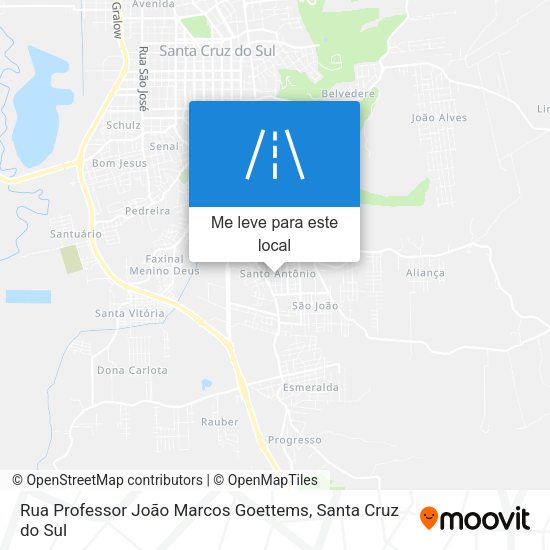 Rua Professor João Marcos Goettems mapa