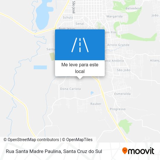 Rua Santa Madre Paulina mapa