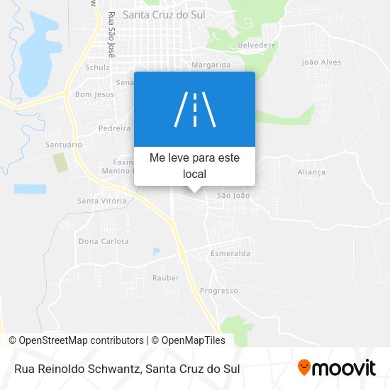 Rua Reinoldo Schwantz mapa