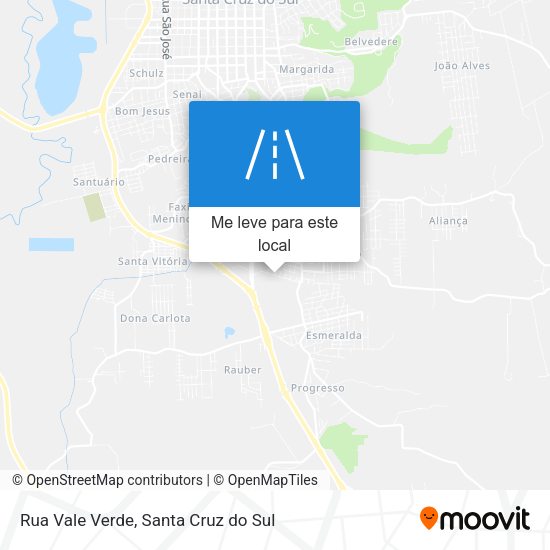 Rua Vale Verde mapa