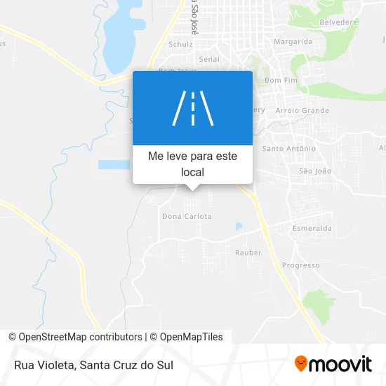 Rua Violeta mapa