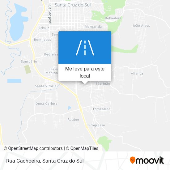 Rua Cachoeira mapa