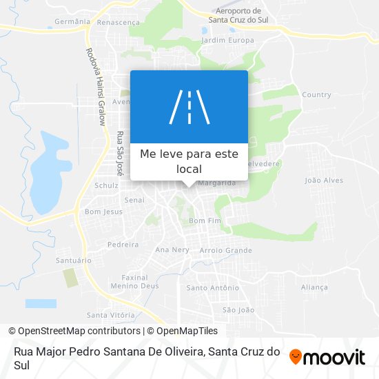 Rua Major Pedro Santana De Oliveira mapa