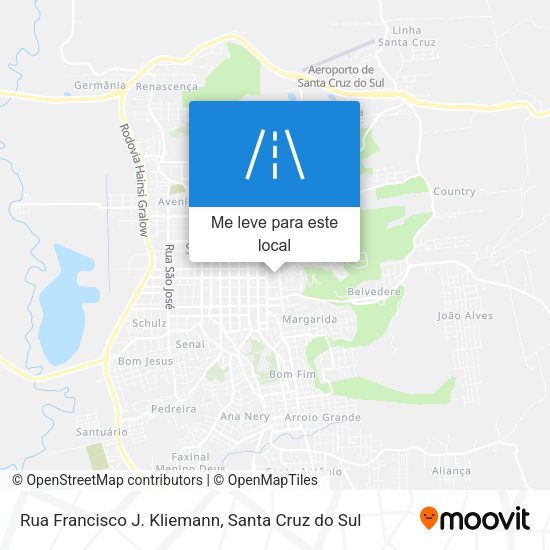 Rua Francisco J. Kliemann mapa