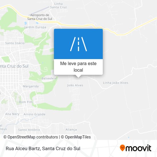 Rua Alceu Bartz mapa