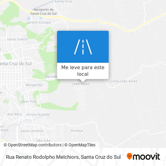 Rua Renato Rodolpho Melchiors mapa