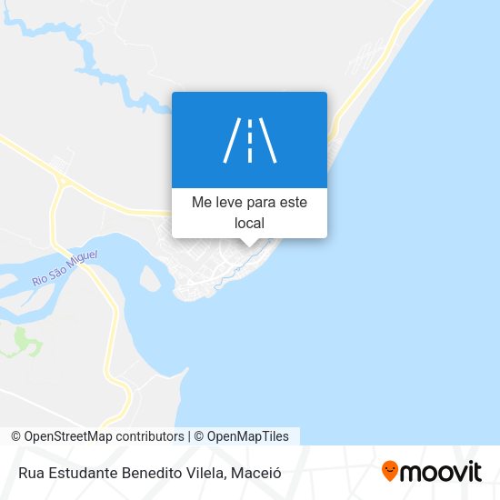Rua Estudante Benedito Vilela mapa