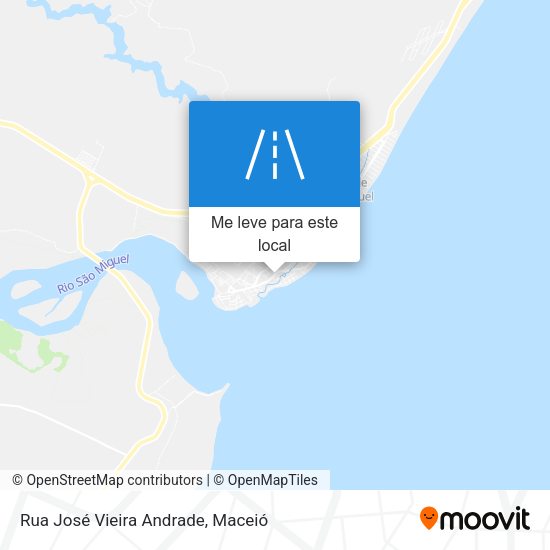 Rua José Vieira Andrade mapa