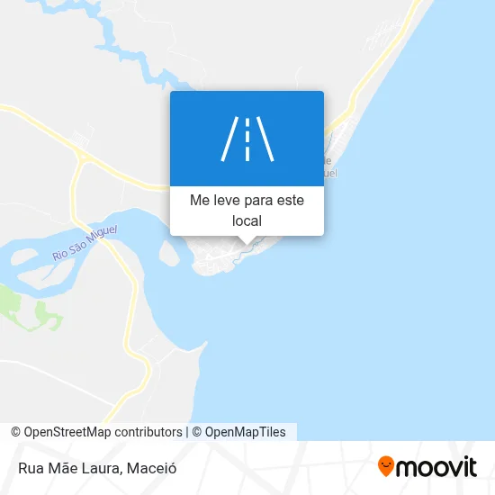 Rua Mãe Laura mapa