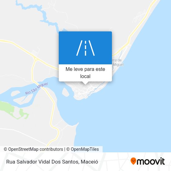 Rua Salvador Vidal Dos Santos mapa