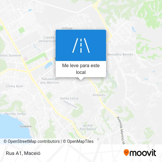Rua A1 mapa