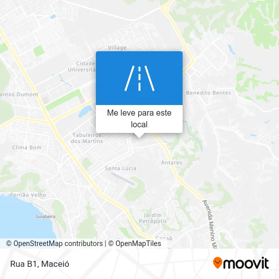 Rua B1 mapa