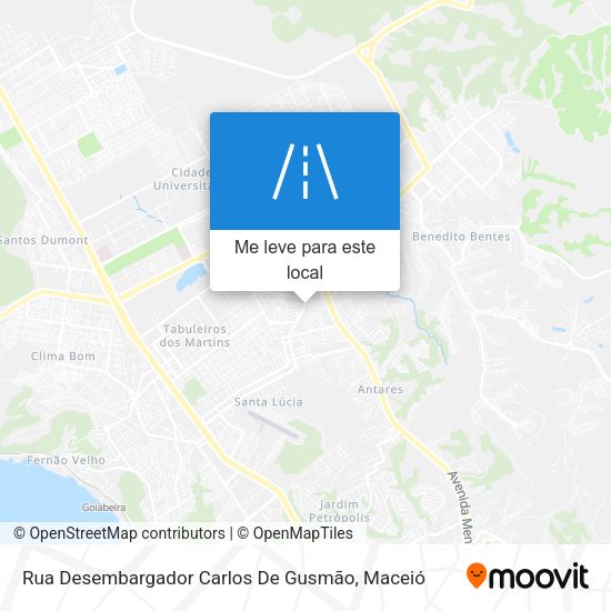 Rua Desembargador Carlos De Gusmão mapa