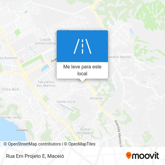Rua Em Projeto E mapa