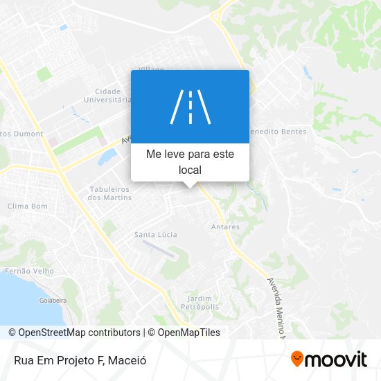 Rua Em Projeto F mapa