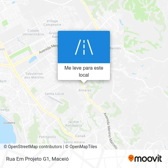 Rua Em Projeto G1 mapa