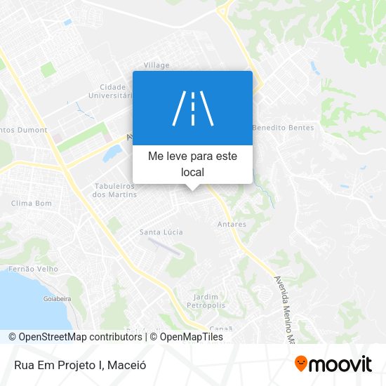 Rua Em Projeto I mapa