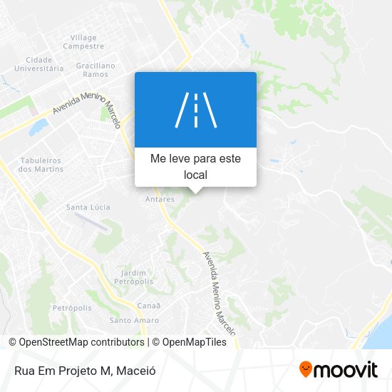 Rua Em Projeto M mapa