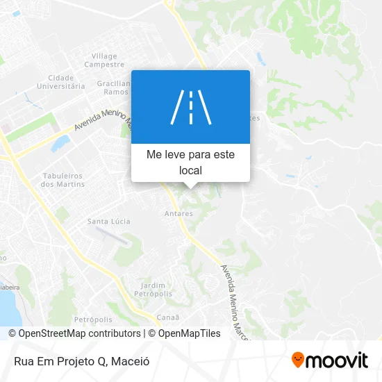 Rua Em Projeto Q mapa