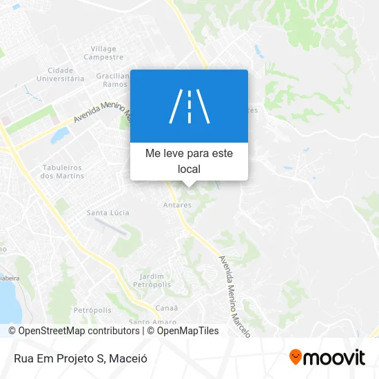 Rua Em Projeto S mapa