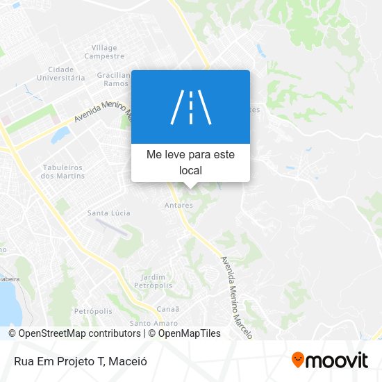 Rua Em Projeto T mapa