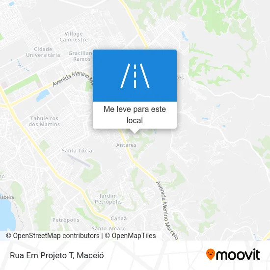 Rua Em Projeto T mapa