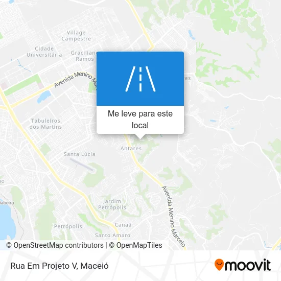 Rua Em Projeto V mapa
