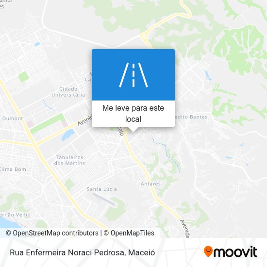 Rua Enfermeira Noraci Pedrosa mapa
