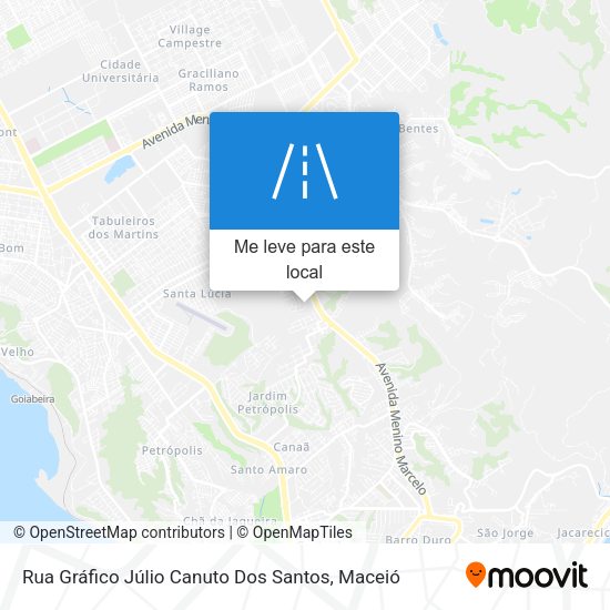 Rua Gráfico Júlio Canuto Dos Santos mapa