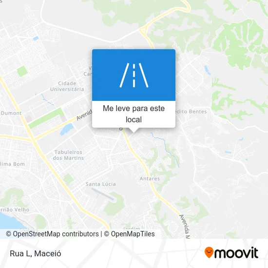 Rua L mapa
