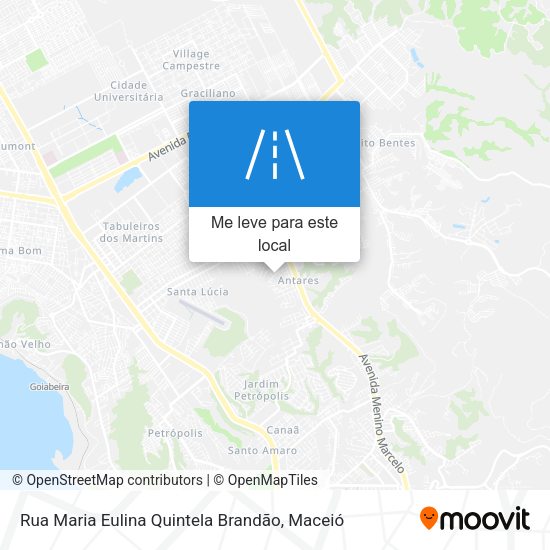 Rua Maria Eulina Quintela Brandão mapa